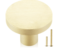 QOGRISUN 10-Pack Solid Brass Cabinet Knobs. $20.99, Amazon