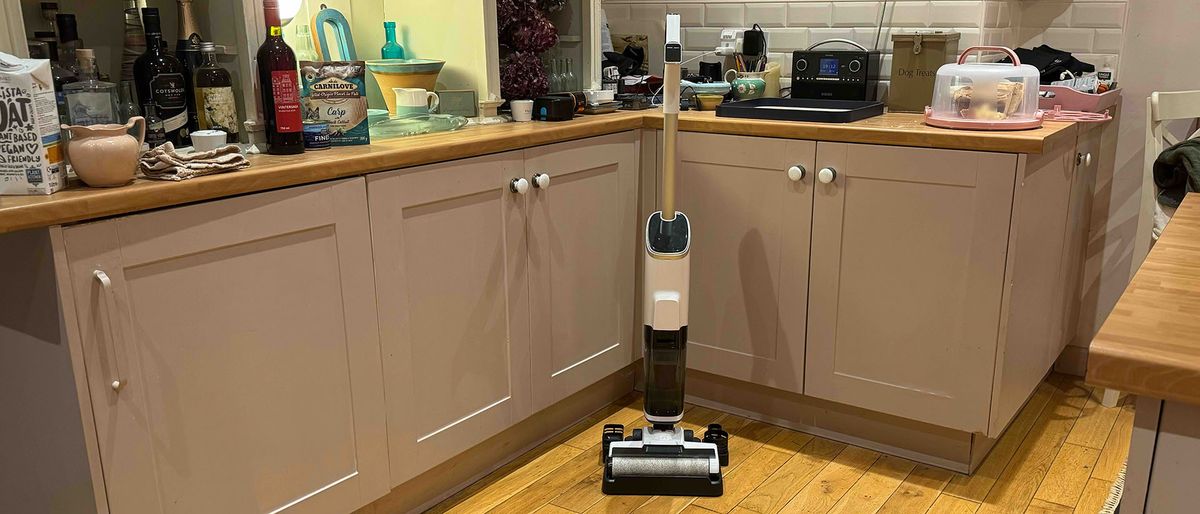 Gtech Orca hard floor cleaner in reviewer&#039;s kitchen