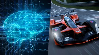 AI brain and formula one car in Gran Turismo 7