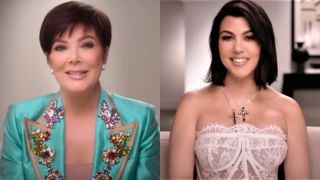 Kris Jenner and Kourtney Kardashian on The Kardashians.