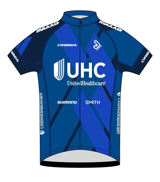 The completely redesigned 2017 UnitedHealthcare Pro Cycling team kit, provided by Jakroo