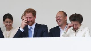 Princess Anne, Prince Harry, Mike Tindall