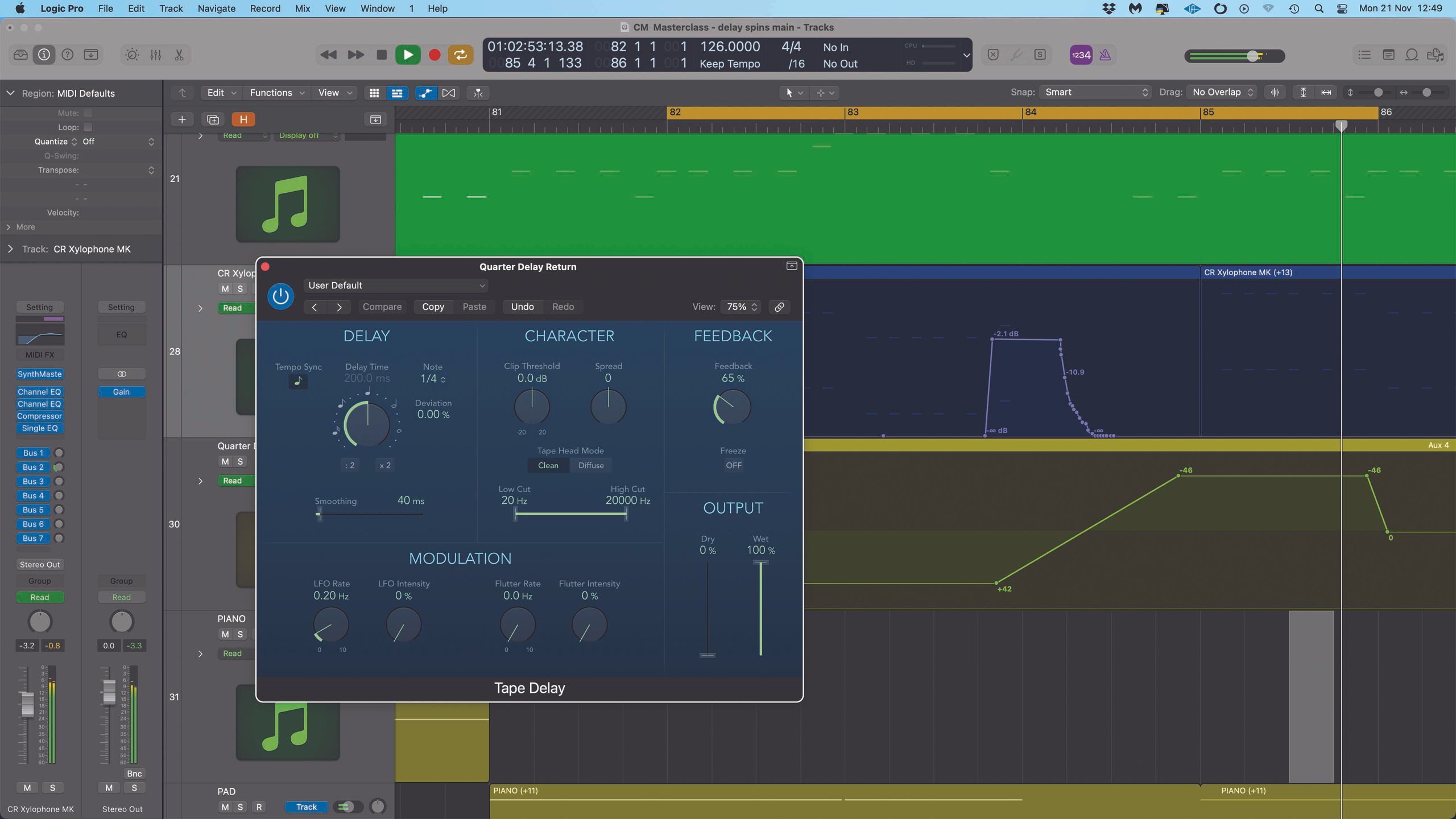How to create stereo spin delays in Logic Pro | MusicRadar
