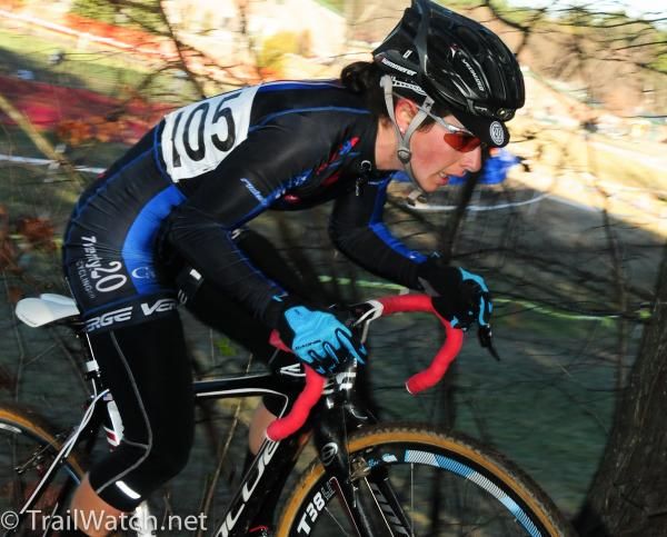 Arley Kemmerer (C3 Athletes Serving Athletes) enters the woods