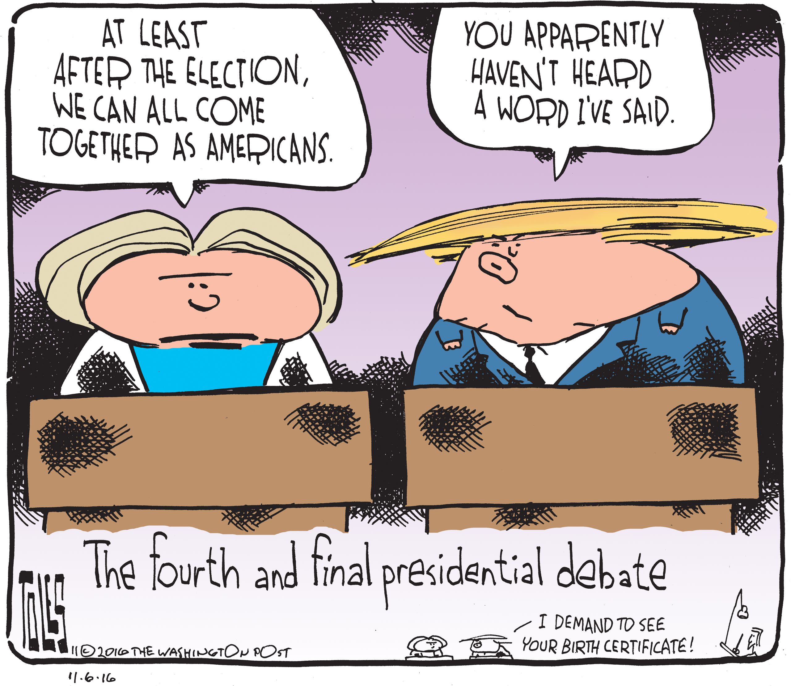 Editorial Cartoon Unity Political cartoon U.S. post-election American unity | The Week