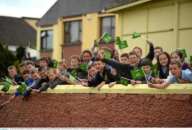 School children in Sixmilebridge, Co. Clare