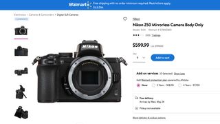Nikon Z50 price