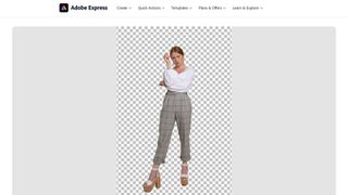 Adobe Express backround removal web app