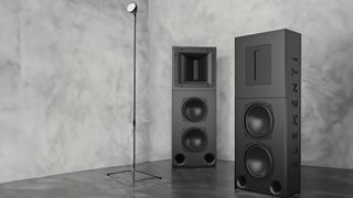 Elementi Air speakers in an artificial room environment