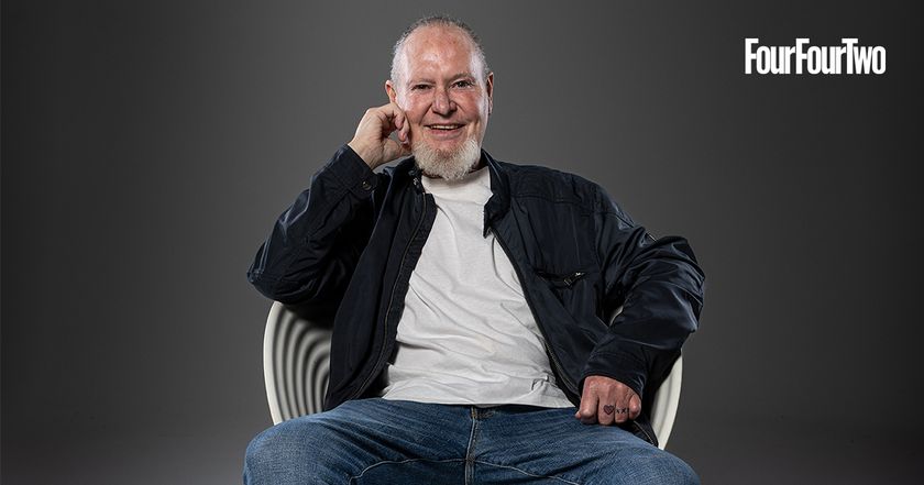 Paul Gascoigne shot for the December 2025 issue of FourFourTwo magazine 