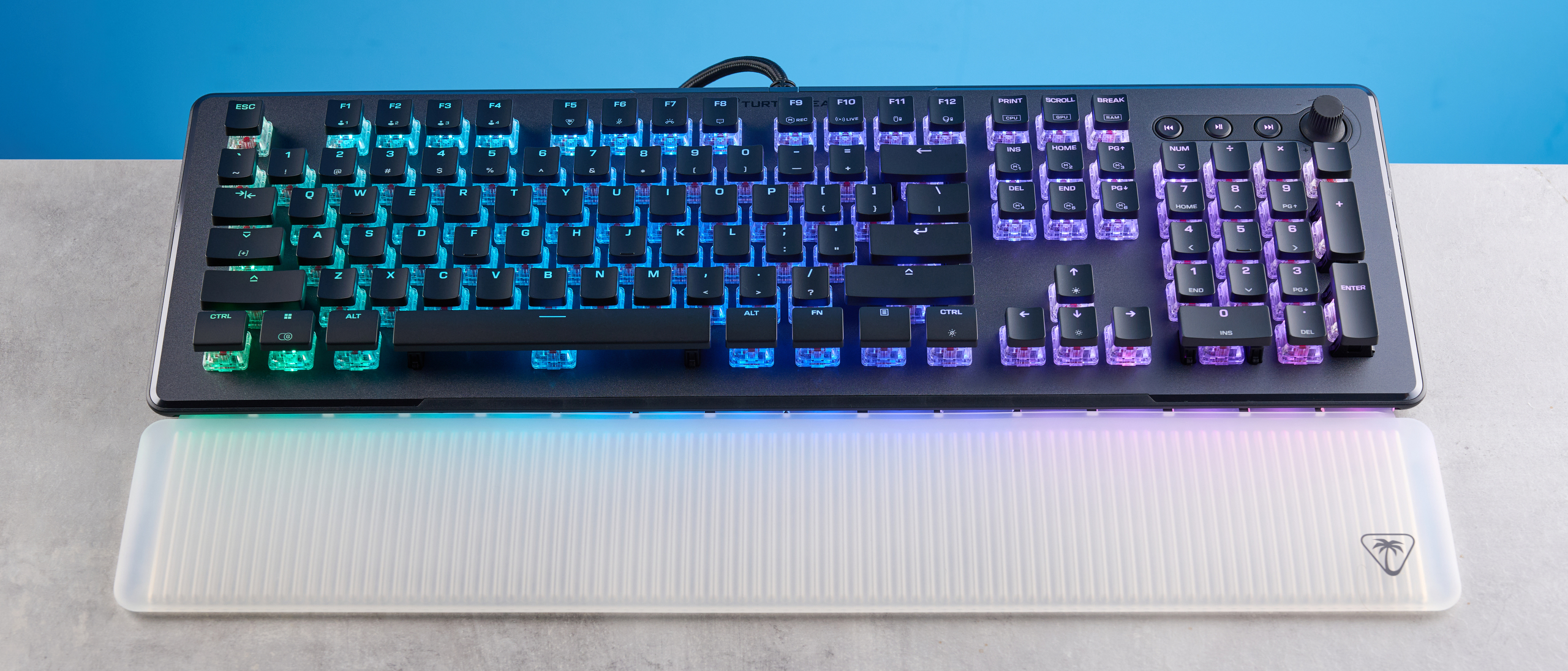 A black Turtle Beach Vulcan II Max keyboard