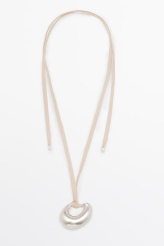 Adjustable Cord Necklace with Abstract Piece