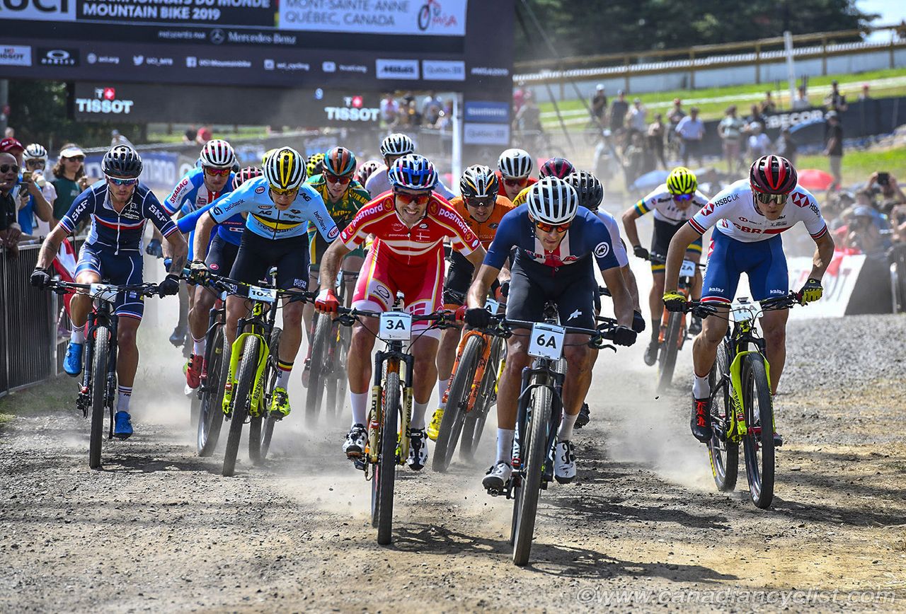 USA's Christopher Blevins at the front