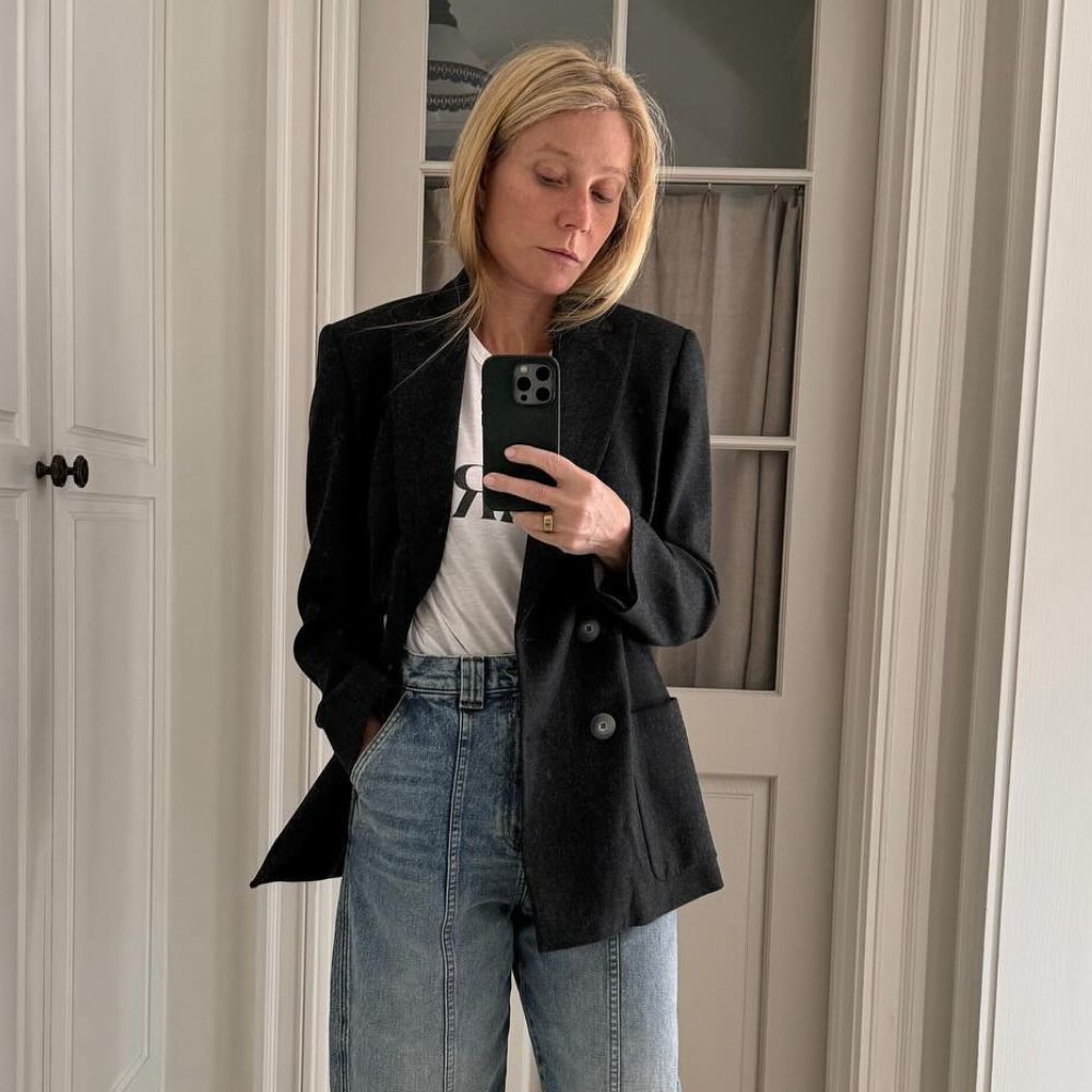Gwyneth Paltrow Just Styled Culotte Jeans in the Chicest Way
