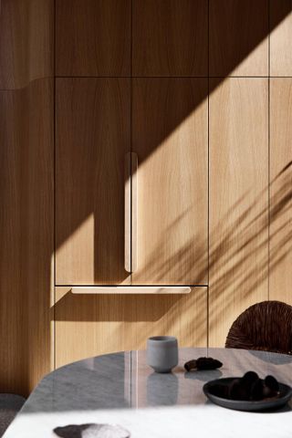 Kitchen details in Nido II House, Melbourne Australia by Angelucci Architects