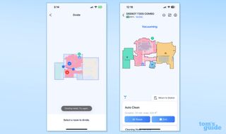 Ecovacs Deebot T30s Combo app screenshot