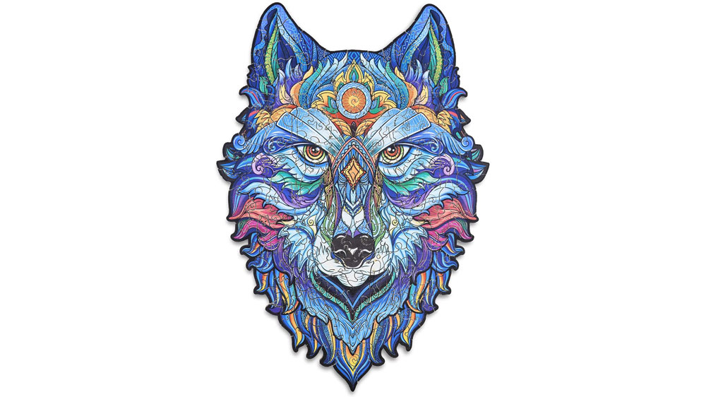 Wolf wooden jigsaw puzzle