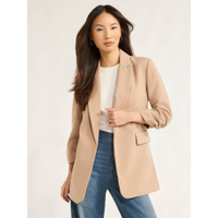 Scoop Ultimate Crepe Scrunch Sleeve Blazer