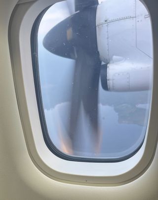 propeler on an airplane