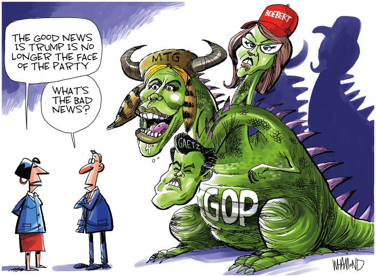 Political Cartoon.