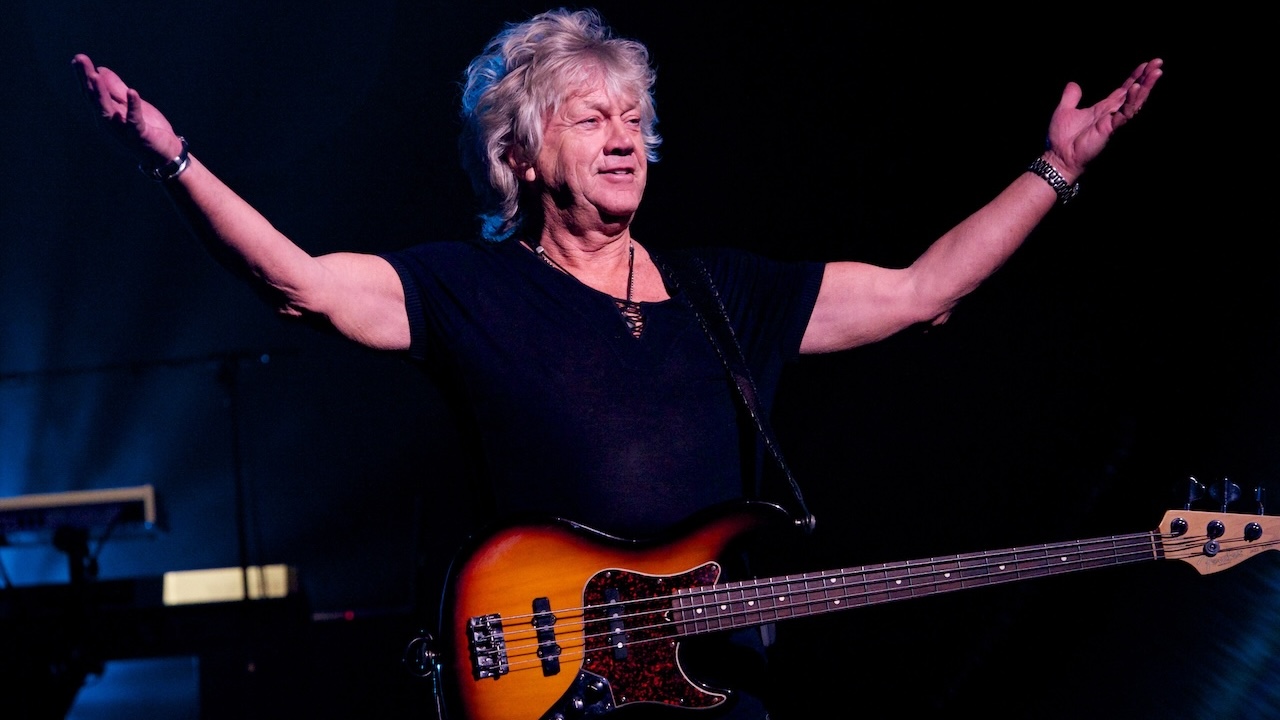 Singer/bassist John Lodge of The Moody Blues performs at Nokia Theatre L.A. Live on May 15, 2011 in Los Angeles, California.