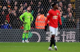 David De Gea, left, was at fault for Watford's opening goal