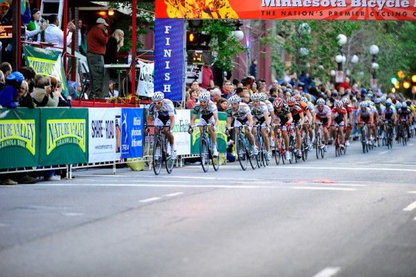 Colavita takes over the peloton with one lap to go