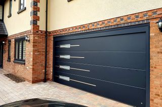 Sectional Garage Doors - featuring glazed strips