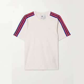 Addias and Wales Bonner t-shirt with red and blue stripes