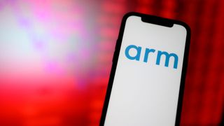 Arm logo on an iPhone