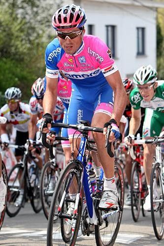 Daniele Righi (Lampre) was at the service of Damiano Cunego today.