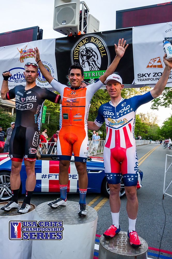 Men's podium (l-r): Ed Veal, Hector Aguilar and Daniel Holloway