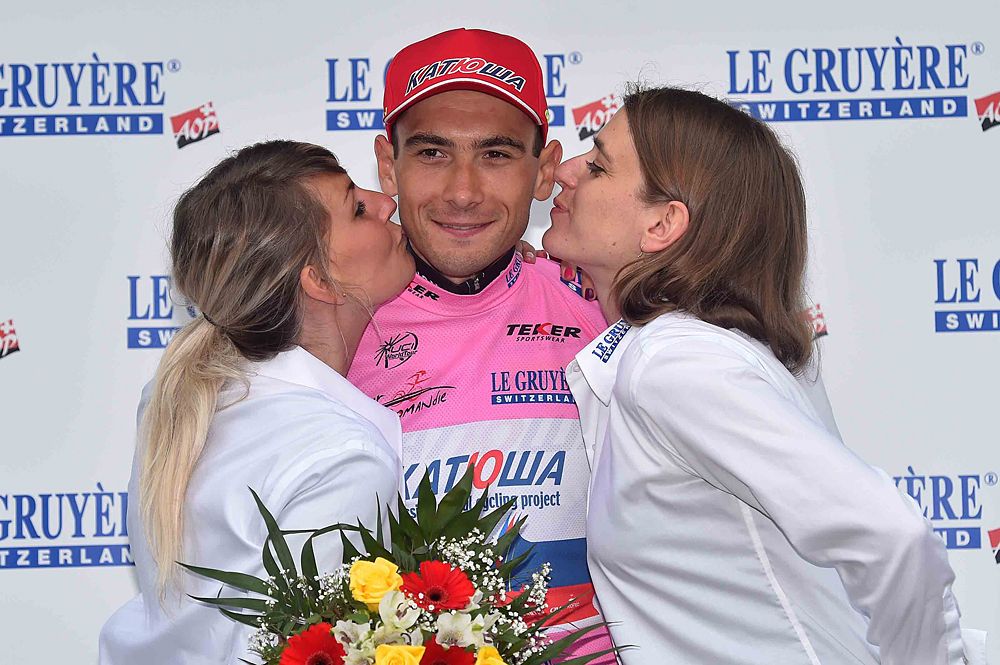 Maxim Belkov (Rus) Team Katusha wins the pink climber's jersey