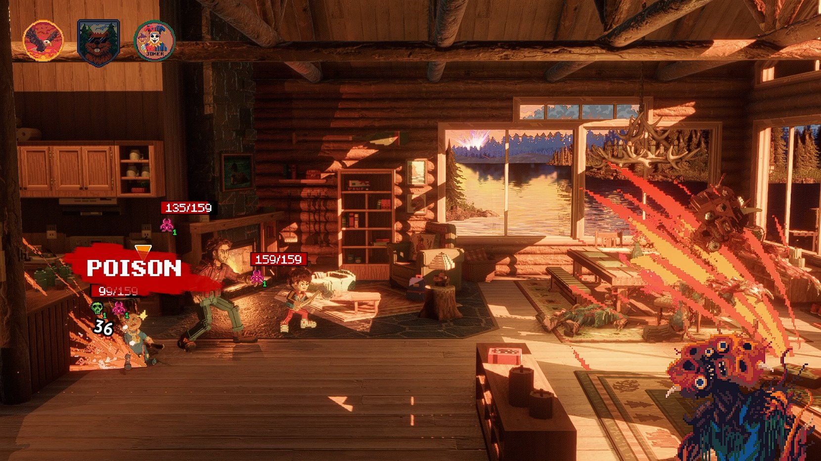 Echo Generation 2 screenshot of turn-based combat.