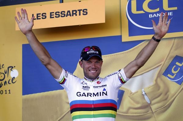 World Champion Thor Hushovd (Garmin-Cervelo)