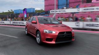 Forza Horizon 5 Mitsubishi lancer gsr at horizon street scene