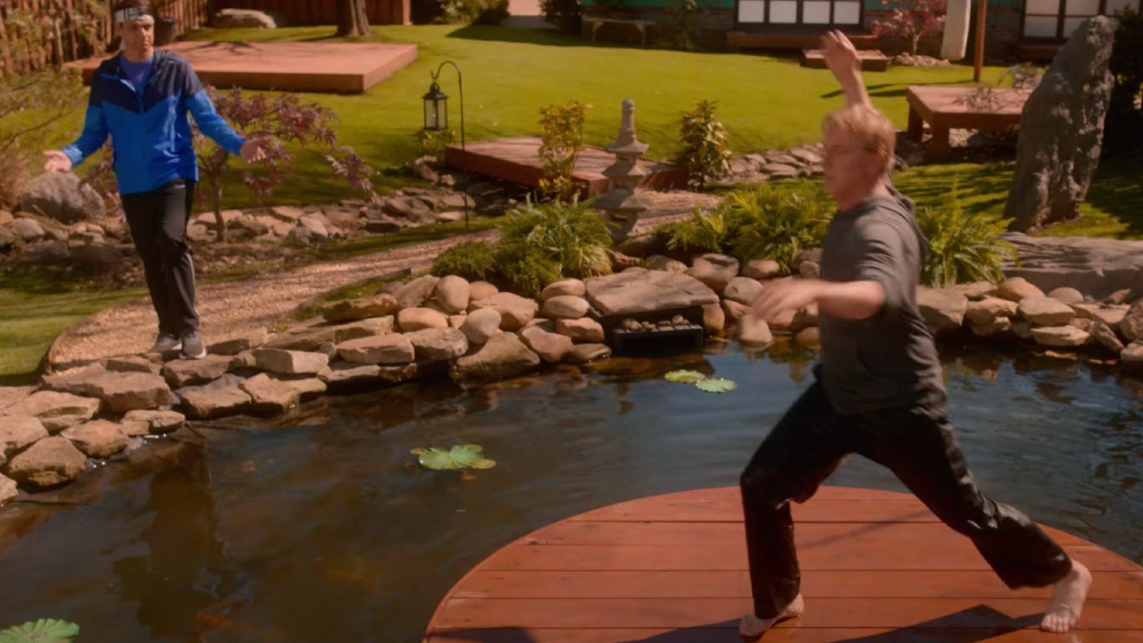 Daniel Larusso and Johnny Lawrence