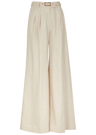 Matchmaker Wide-Leg Linen Trousers