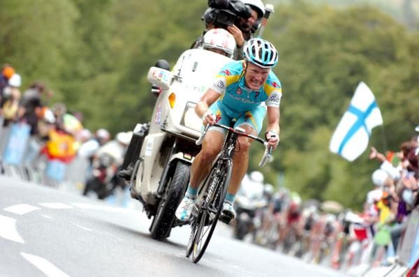 Alexandre Vinokourov (Astana) fell short of the maillot jaune.