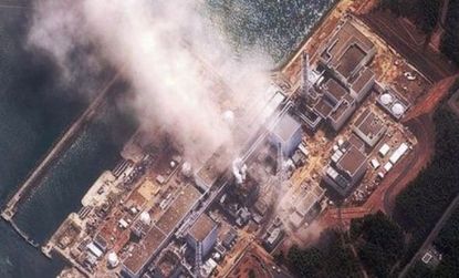 Japan's damaged Fukushima nuclear plant emits smoke and steam days after a 9.0-magnitude earthquake: Two emergency workers have suffered radiation trying to prevent a total meltdown.