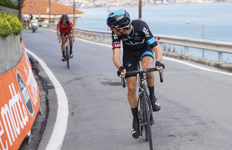 Geraint Thomas (Team Sky) was aggressive in the Milan-San Remo finale