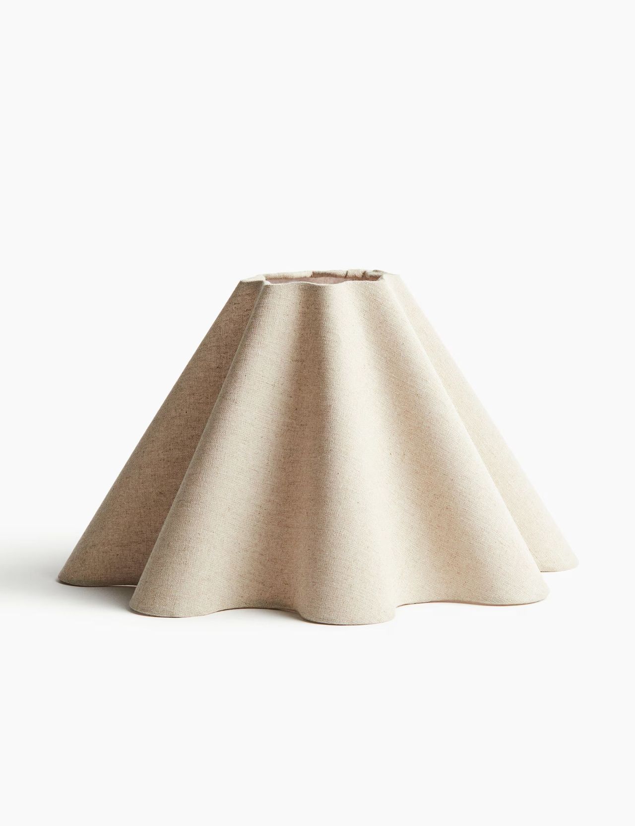 Beige Linen-Blend Lampshade