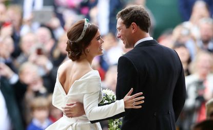 meaning behind princess eugenies wedding dress