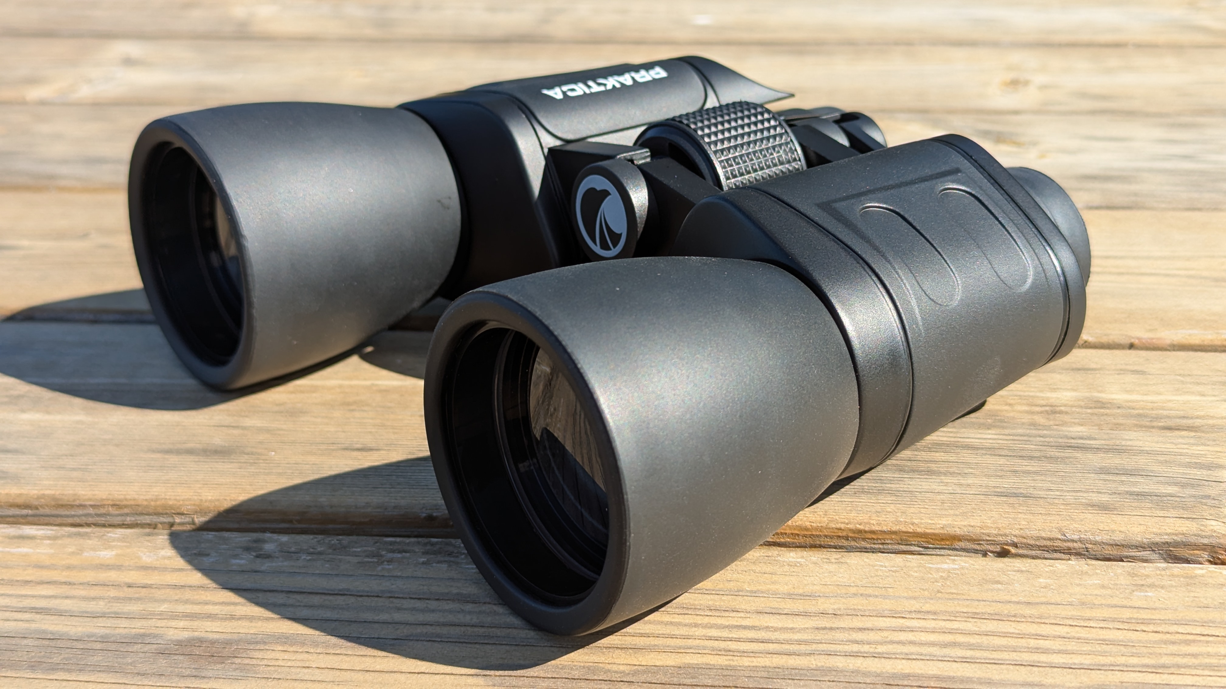 Praktica Falcon 10x50 binoculars on a table