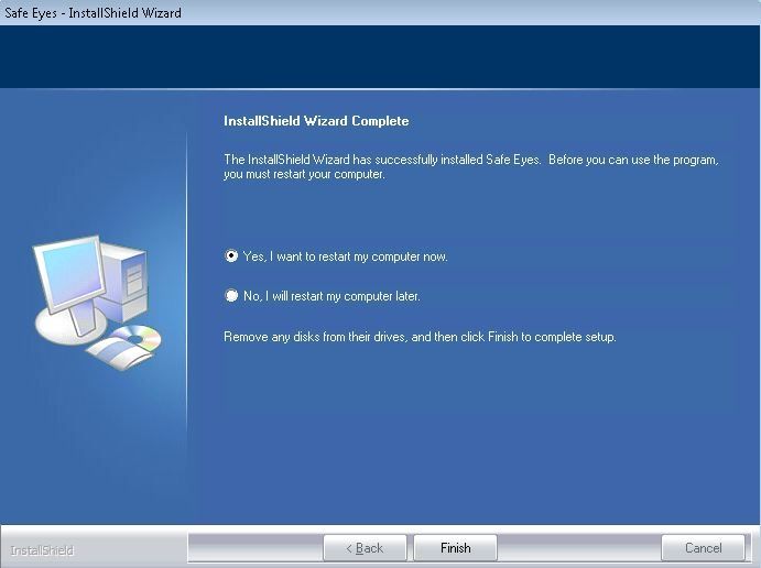 McAfee Safe Eyes image: This parental monitoring software can be installed and working in a couple of minutes.