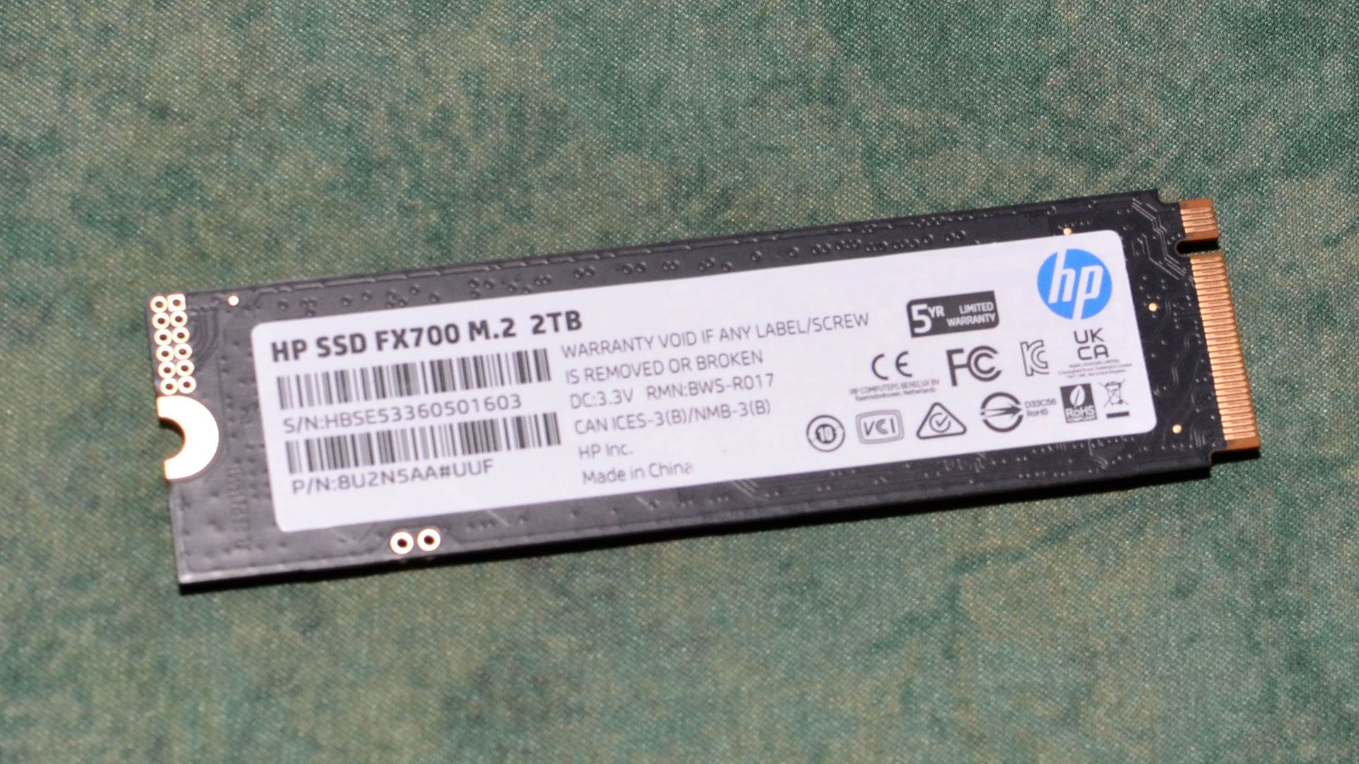 内蔵型SSD HP FX700 2TB SSD NVMe2.0 HP FX700 2TB SSD review: HP strikes back with YMTC's newest