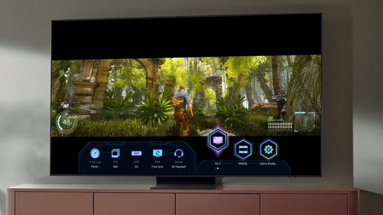 Best gaming TV 2022, Samsung TV showing Game Bar interface