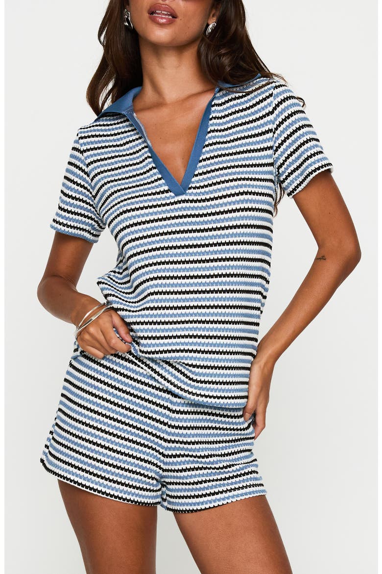 On Vacation Open Stitch Top &amp;amp; Shorts Set
