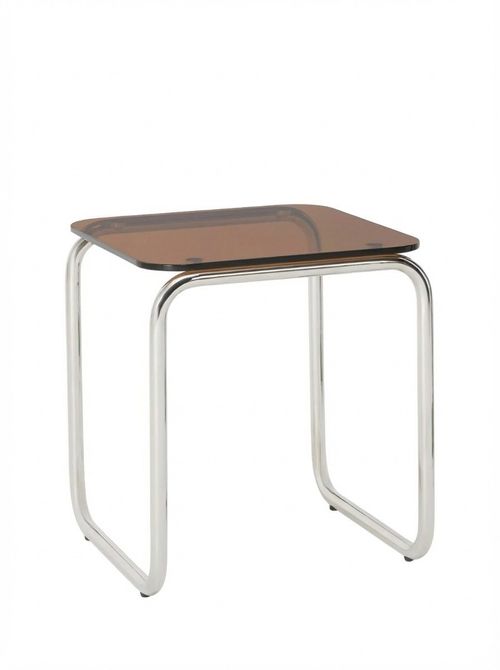 Retro Glass Side Table, Amber