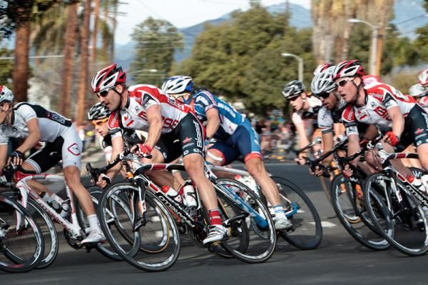 Frank Pipp (Bissell) starts to bring the Bissell riders to the front.